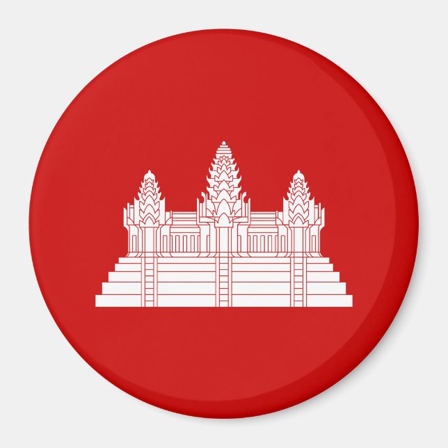 Angkor Wat Ver.2.0. Khmer Temple Magnet (Vorne)