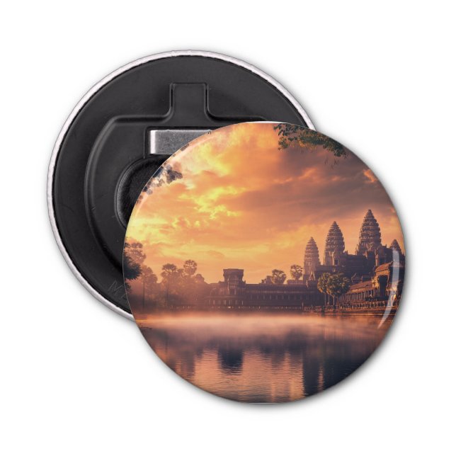 Angkor Wat Wasserfarbe Flaschenöffner (Vorderseite)