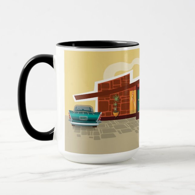 Angle Roof Mid Centrum Modernes Haus - SET Tasse (Links)