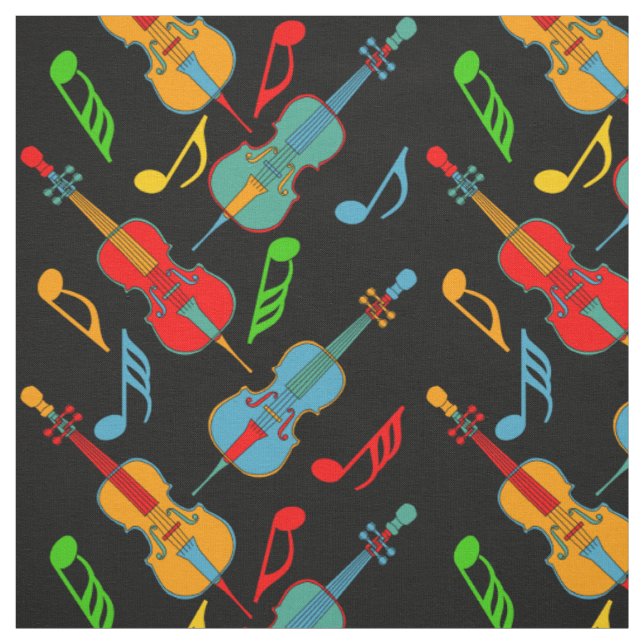 Angled Cellos Musiknoten Stoff (Muster)