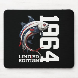 Angler 61. Geburtstag Fishing Limited Edition 1964 Mousepad