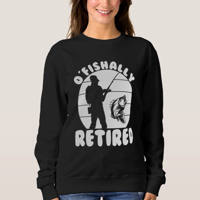 Angler Angelschnur Rentner Angelhaken Köder Sweatshirt (Vorderseite)