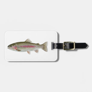 Angler-Anhänger – Forellen-Fischerei-Design Gepäckanhänger