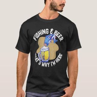 Angler Bier Alkohol Fischer Witz Wortspiel T-Shirt