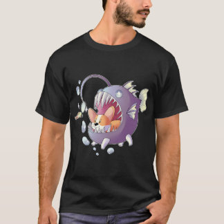 Angler Fisch Corgi T-Shirt