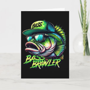 Angler-Fischer B Angelgeschenk Vatertag Karte
