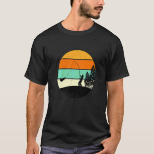 Angler Fischer Seefischerei Vintage Nostalgie Retr T-Shirt