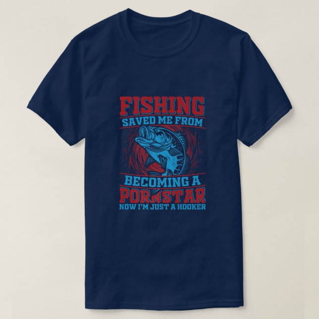 Angler Funny Sprichwort über das Fischen von Männe T-Shirt (Design vorne)