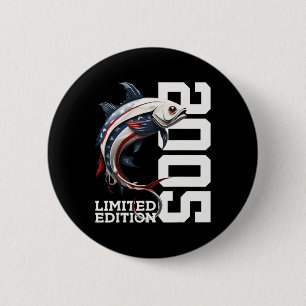 Angler Geburtstag Angeln Limitierte Edition 2005 Button