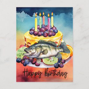 Angler-Geburtstag Angeln  Postkarte