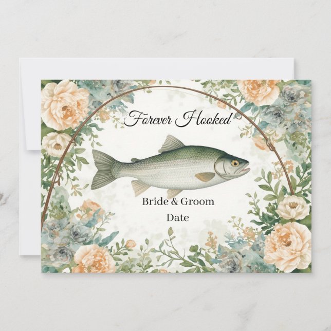Angler-Hochzeit Save-the-Date Einladung (Vorderseite)