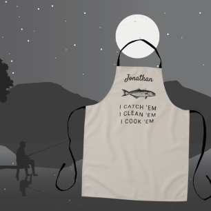 Angler Humor Personalisiertes Geschenk für Angler Schürze