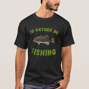 Angler Ich Wäre Eher Smallmouth-Fischen Männer-Fi T-Shirt