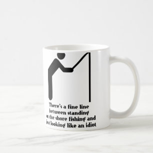 Angler Idiot Lustiger Becher Humor Kaffeetasse