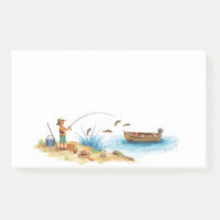 Angler & Lake Scene - Angler & Lake Scene