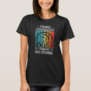 Angler-Legende mit Nachwuchs Amerikanische Flagge T-Shirt