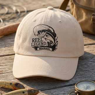 Angler-Legende Personalisierte Angelbekleidung Truckerkappe