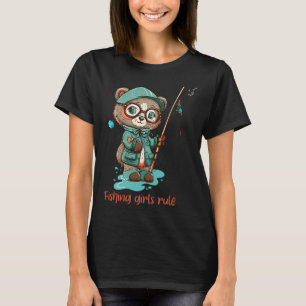 Angler Mädchen regieren T-Shirt