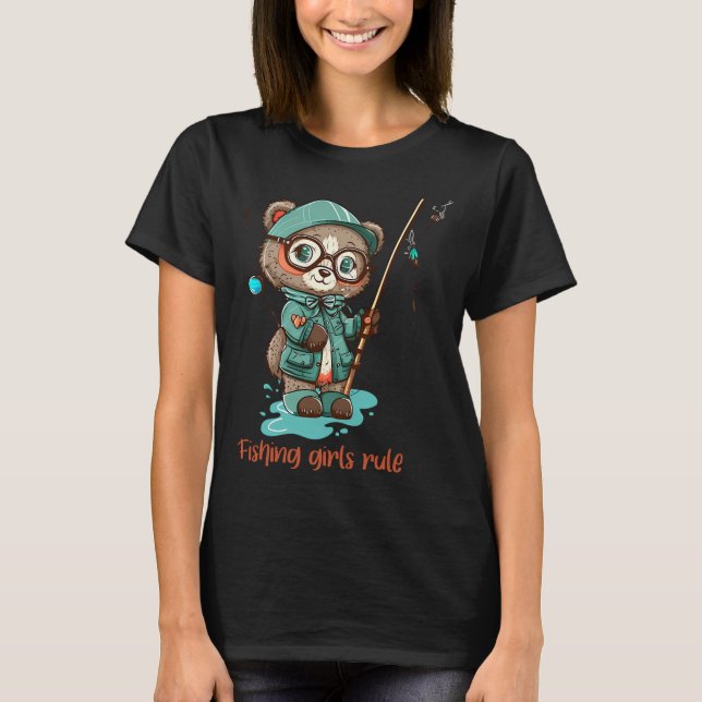 Angler Mädchen regieren  T-Shirt (Vorderseite)