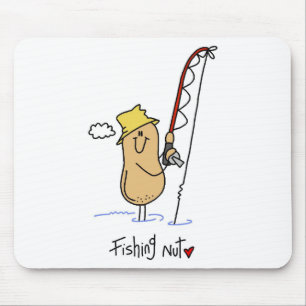 Angler-Nuss-T-Shirts und Geschenke Mousepad