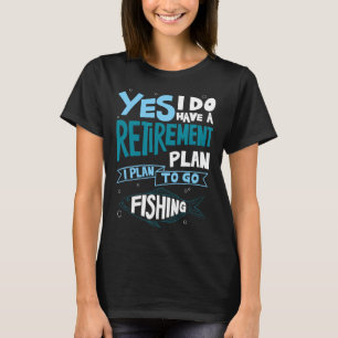 Angler-Rentnerplan-Shirt Ruhestands-Geschenke Opa T-Shirt