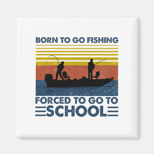 Angler-Shirt für Kinder Geboren um Angeln zu gehen Magnet