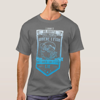 Angler Sportfischer Petri Heil Angelhaken ret T-Shirt