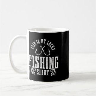 Angler Spruch Geschenk Das ist mein Glücksfisch Kaffeetasse