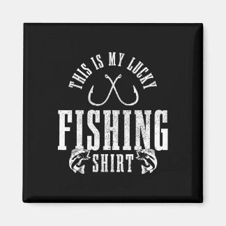 Angler Spruch Geschenk für Angler Das ist mein Glü Magnet