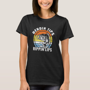 Angler Sprüche für Männer, die Tipps verbiegen und T-Shirt