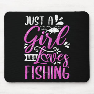 Angler Sprüche Nur Ein Mädchen Das Angeln Liebt Mousepad