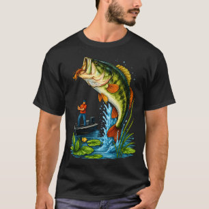 Angler-Tarnung US-amerikanische Flagge Fisch Angle T-Shirt