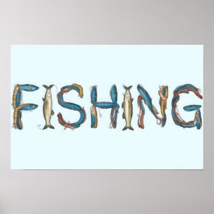 Angler Text Poster