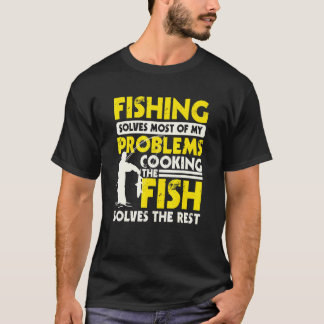 Angler Und Koch Zauber Design Fisch Kochen T-Shirt