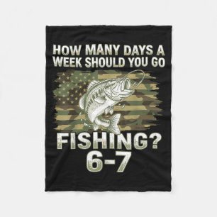 Angler USA-Flag-Barsch-Fisch-Tarnung Fleecedecke