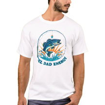 Angler-Vater-Energie Lustiges Fishing-Dad-T-Shirt