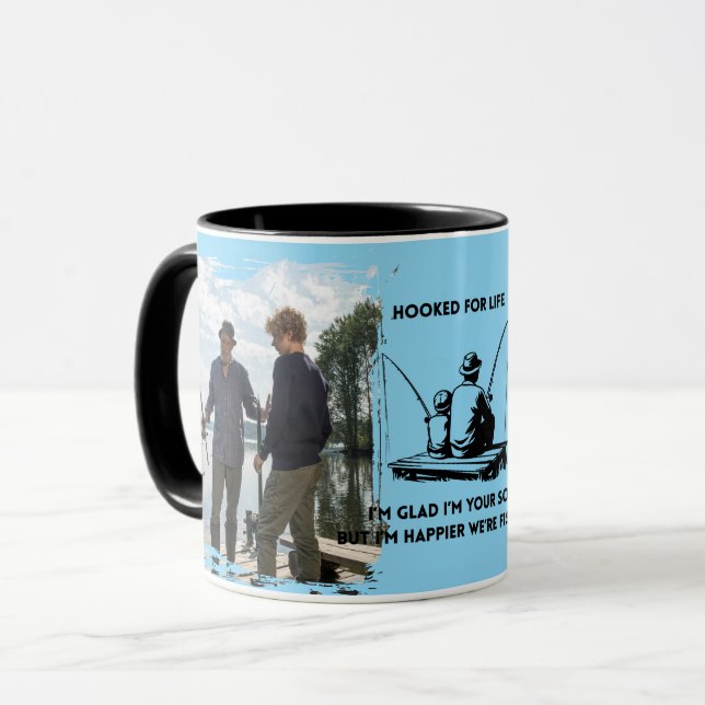 Angler-Vater fürs Leben  Tasse (Vorderseite Links)
