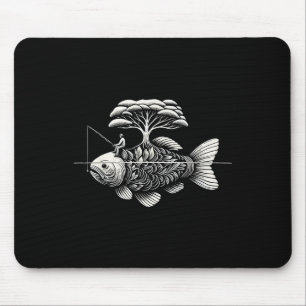 Anglerbedarf Lustiger Fischer Kreative Natur A Mousepad