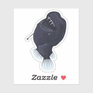 Anglerfisch kommt an die Oberfläche Aufkleber