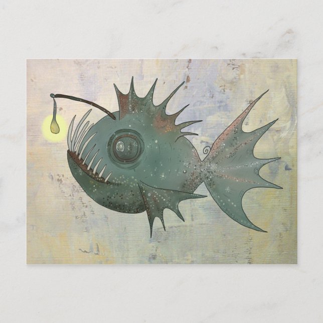 Anglerfisch Postkarte (Vorderseite)