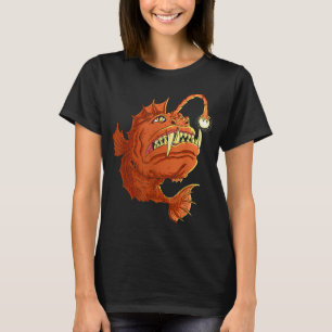 Anglerfisch Tiefseefisch T-Shirt