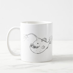 Anglerfish-Becher-Tiefsee-Angler-Fische Kaffeetasse