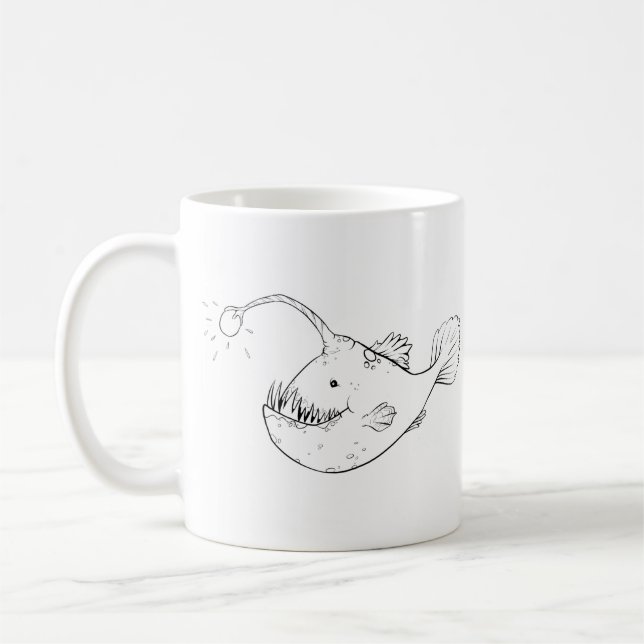 Anglerfish-Becher-Tiefsee-Angler-Fische Kaffeetasse (Links)