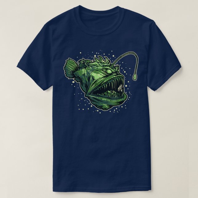 Anglerfish Deep Sea Creature Sea Monster  T-Shirt (Design vorne)