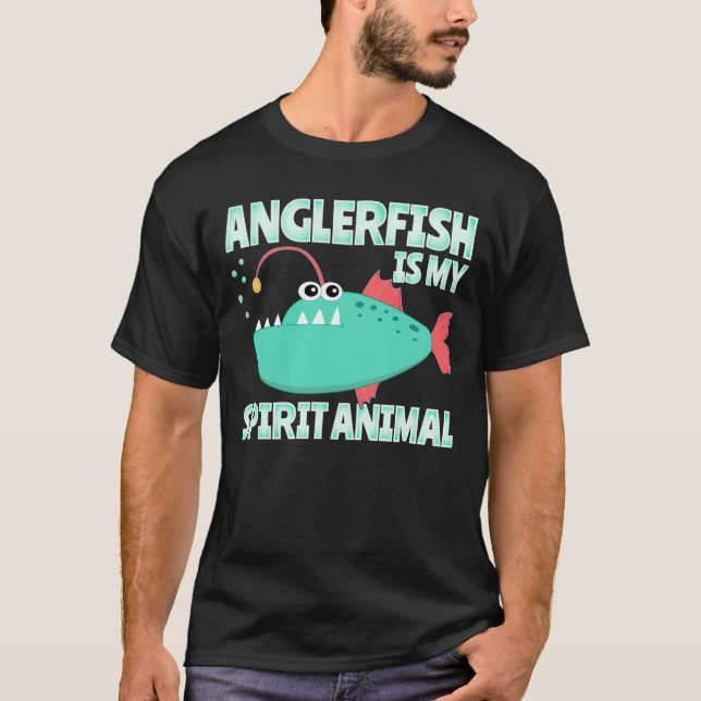 Anglerfish ist mein Geist-Tier-Funny T-Shirt (Vorderseite)