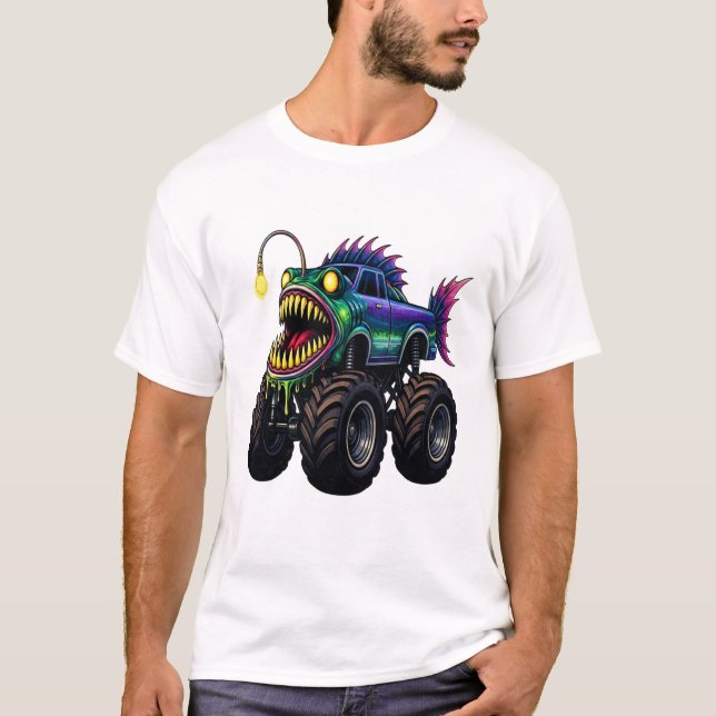 Anglerfish-Monstertruck T-Shirt (Vorderseite)