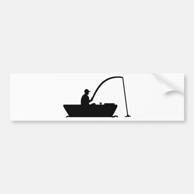 Anglerfisher-Boot Autoaufkleber (Vorne)