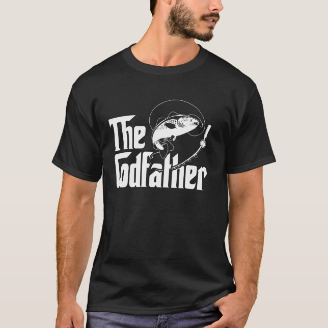 Anglergeschenk für Männer - Der Codfather T-Shirt (Vorderseite)