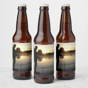 Anglermorgen Bierflaschenetikett