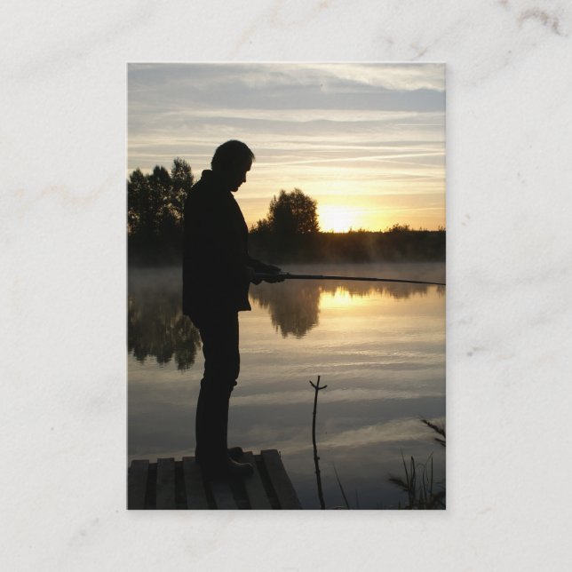 Anglermorgen Hinweiskarte (Vorderseite)